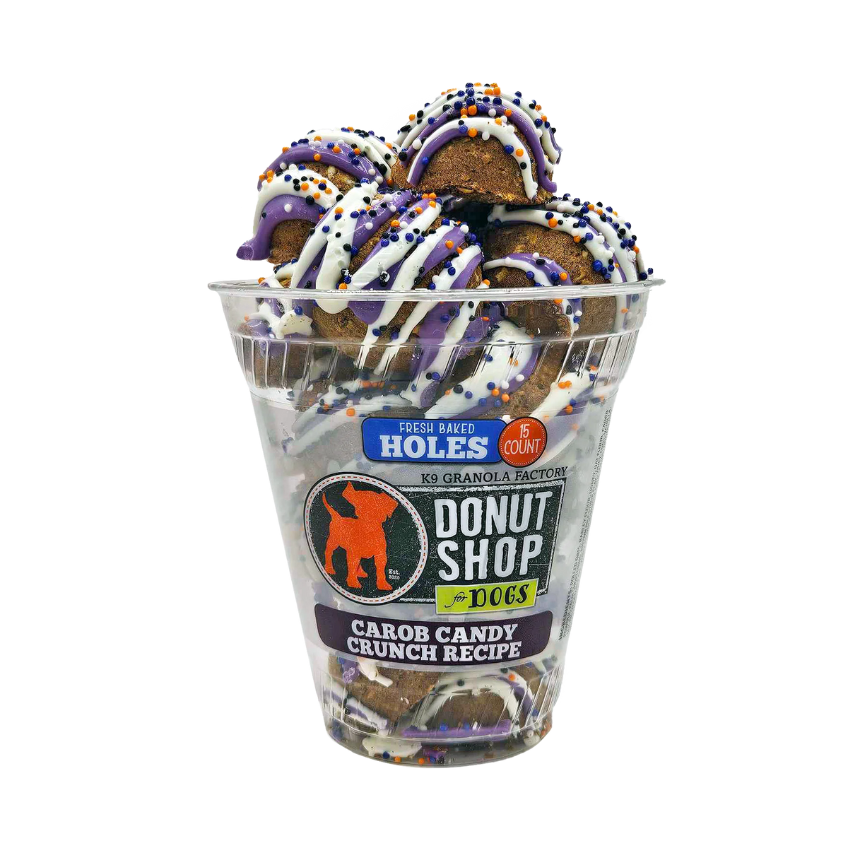 K9 Granola Halloween Donut Holes Dog Treat 15 ct