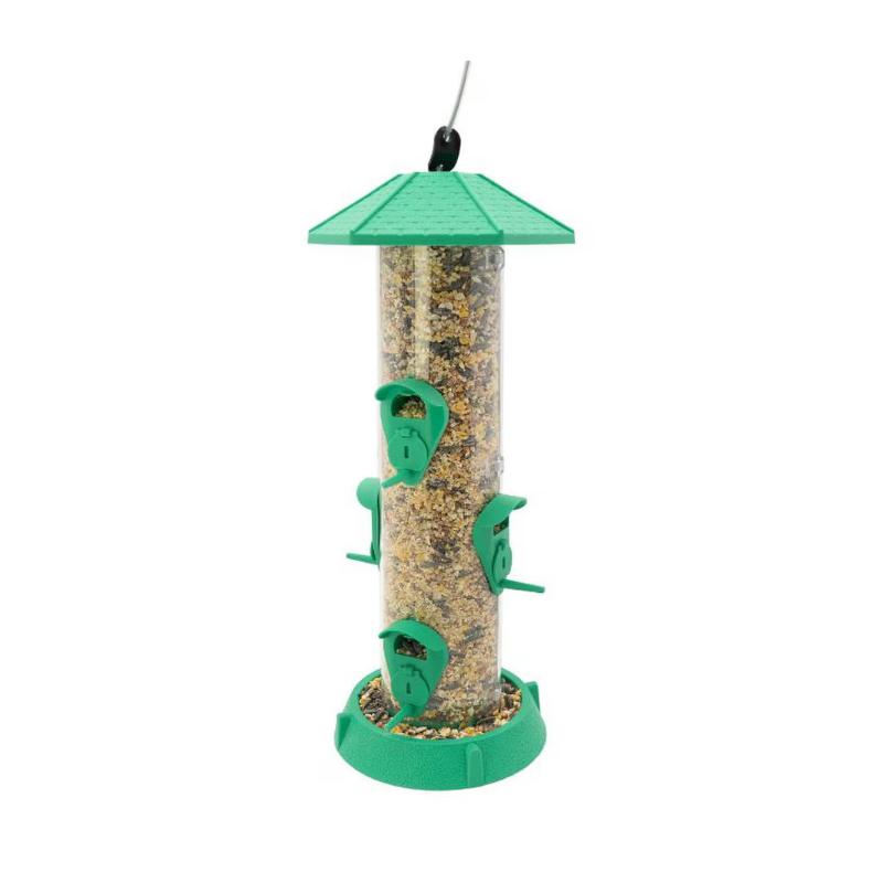 North States 2-in-1 Hinged 6 Port Wild Bird Feeder