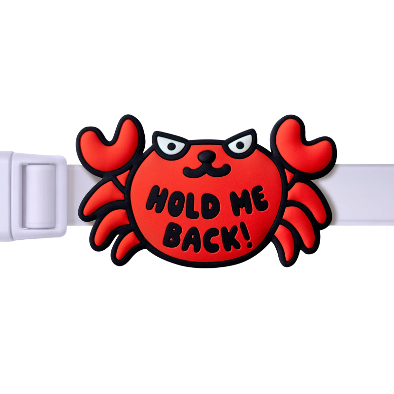 Jibys "Hold Me Back!" Crabby Dog Collar Charm