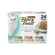 Fancy Feast Classic Seafood Feast Variety Pack Pate Canned Cat Food