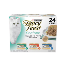 Fancy Feast Classic Seafood Feast Variety Pack Pate Canned Cat Food