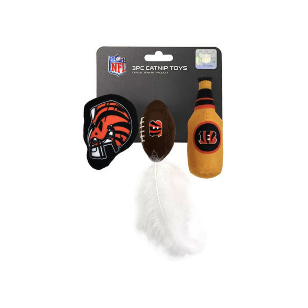 Pets First Cincinnati Bengals Catnip Toy Set 3 pk