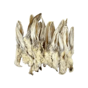 great lakes rabbit ear with fur natural dog chew
