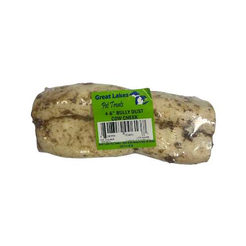 Great Lakes Cow Cheek Bully Dust Coated Natural Dog Chew