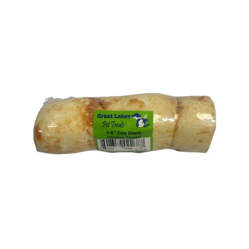 Great Lakes Cow Cheek Chicken Coated Natural Dog Chew
