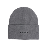 Hatphile Dog Dad Gray Knit Beanie