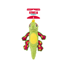 Kong Tropics Rattlez Iguana Plush Dog Toy Medium