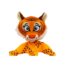 Kong Scrubz Safari Tiger Dog Toy Medium