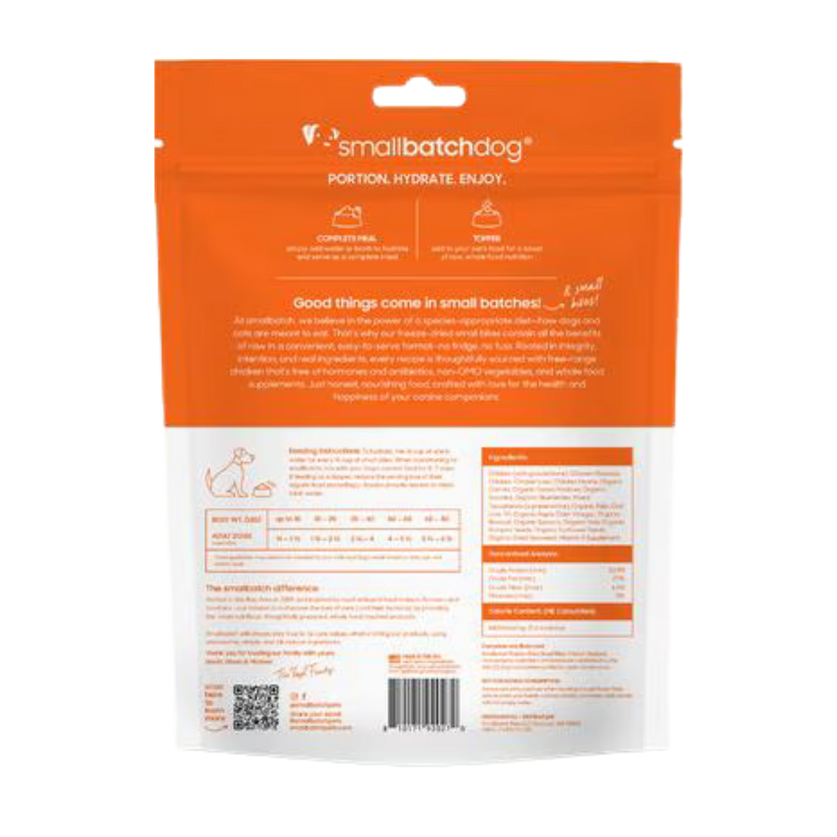 Smallbatch Pet Food Freeze-Dried Chicken Small Bites Dog Food 7 oz