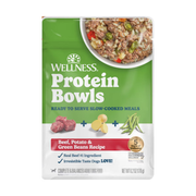 Wellness Protein Bowls Adult Whole Grains Beef, Potato & Green Beans Fresh Alternative Dog Food