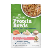 Wellness Protein Bowls Adult Wholesome Grains Salmon, Whitefish & Rice Fresh Alternative Dog Food