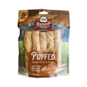 Harvest Moon Hide Free 5-in Peanut Butter Puffed Twist Dog Treat