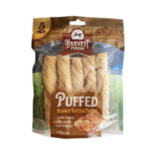 Harvest Moon Hide Free 5-in Peanut Butter Puffed Twist Dog Treat
