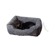 K&H Thermo-Pet Lounge Sleeper Heated Bolster Pet Bed