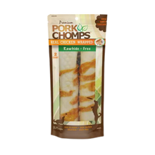 scott pet premium pork chomps real chicken wrapped roll dog treat