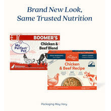 my perfect pet boomers chicken beef frozen dog food