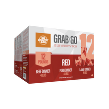 big country raw grab n go red dinner fresh raw dog food variety pack