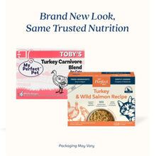 my perfect pet toby s turkey salmon grain free frozen cat food