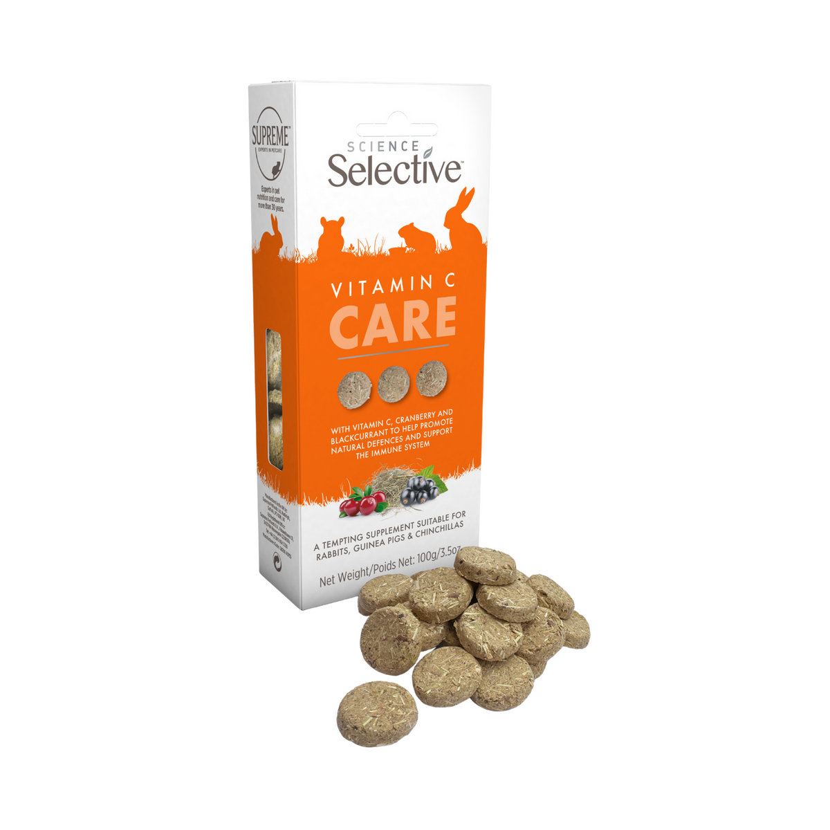 supreme pet foods selective naturals vitamin c small animal supplement