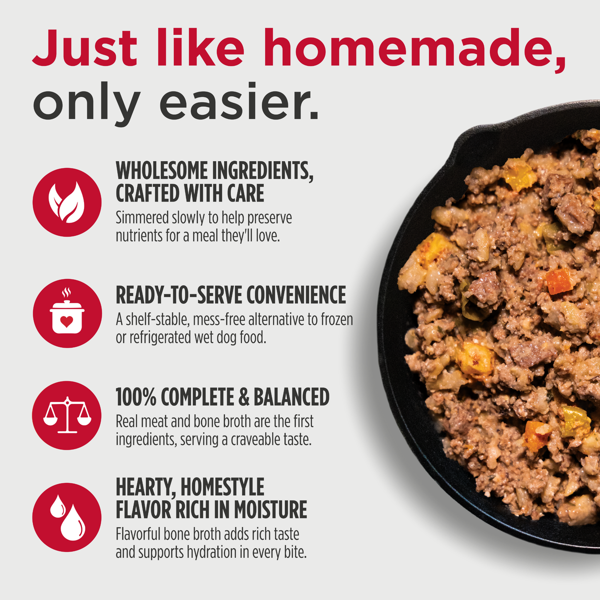 Nulo Gently-Cooked Meals Salmon & Brown Rice Recipe Adult Dog Food