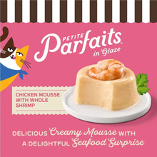 Merrick Purrfect Bistro Petite Parfaits Chicken Mousse with Whole Shrimp in Glaze Gravy Lickable Cat Treat 6 ct