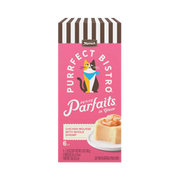 Merrick Purrfect Bistro Petite Parfaits Chicken Mousse with Whole Shrimp in Glaze Gravy Lickable Cat Treat 6 ct
