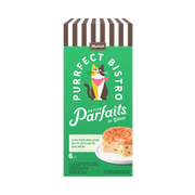 Merrick Purrfect Bistro Petite Parfaits Chicken Mousse with Sockeye Salmon in Glaze Gravy Lickable Cat Treat 6 ct