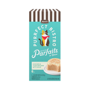 Merrick Purrfect Bistro Petite Parfaits Chicken and Tuna Mousse With Sole in Glaze Gravy Lickable Cat Treats 6 ct