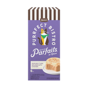 Merrick Purrfect Bistro Petite Parfaits Skipjack Tuna Mousse with Chicken in Glaze Gravy Lickable Cat Treat 6 ct