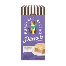 Merrick Purrfect Bistro Petite Parfaits Skipjack Tuna Mousse with Chicken in Glaze Gravy Lickable Cat Treat 6 ct