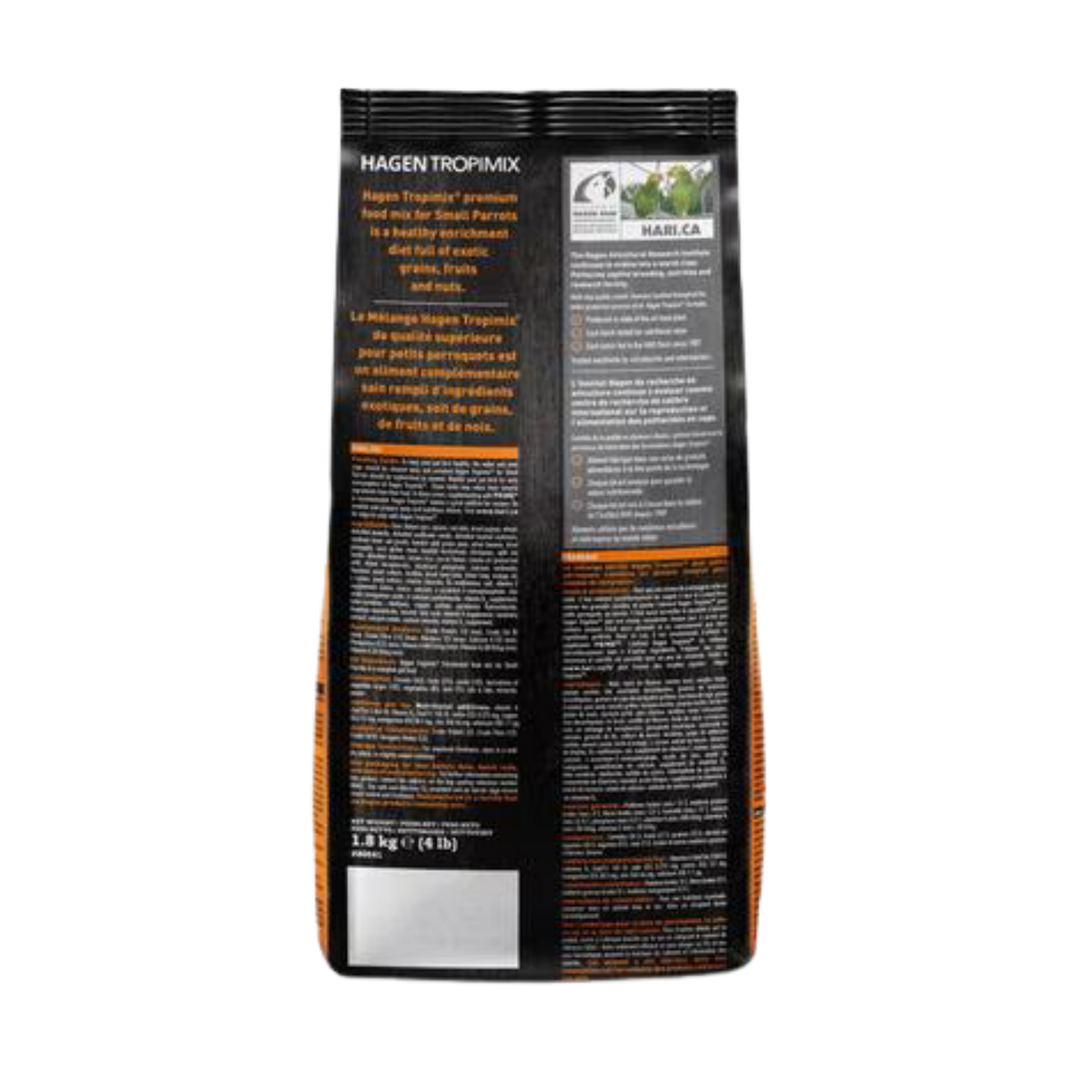 Hari Tropimix Small Parrot Bird Food 4 lb