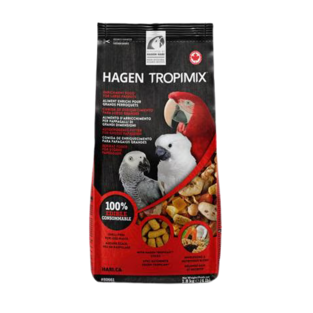 Hari Tropimix Large Parrot Bird Food 4 lb