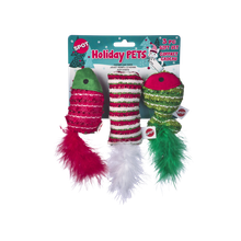 Spot Holiday Crinkle & Catnip Assorted Cat Toy 3 pk