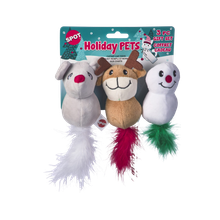 Spot Holiday Crinkle & Catnip Assorted Cat Toy 3 pk