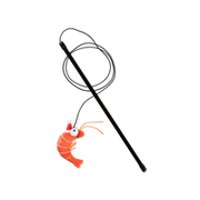 Fuzzyard Holiday Shrimpmas Wand Cat Toy