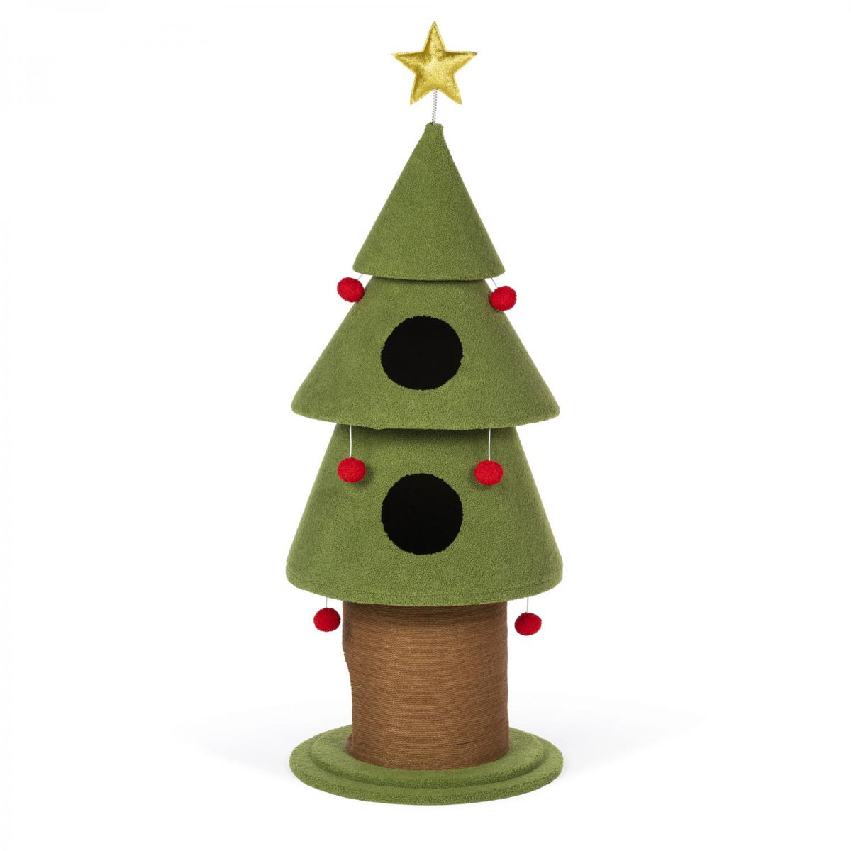 Prevue Holiday Santa Kitty's Christmas Wonderland Cat Tree 62 in