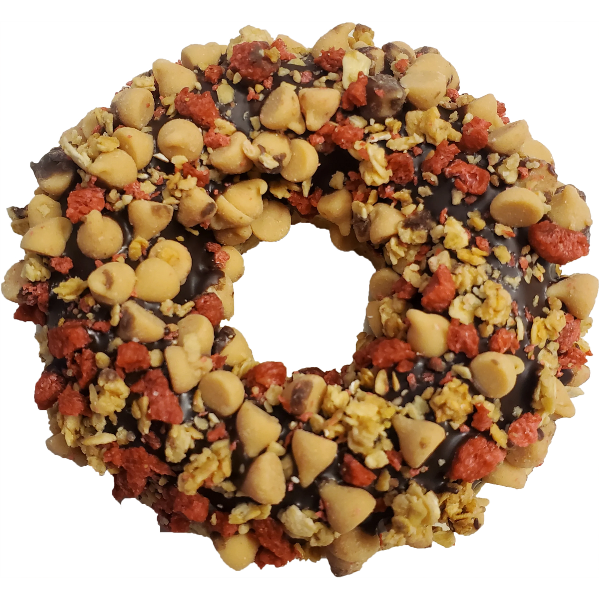 K9 Granola Gourmet Donut, Carob PB n' Bacon Crunch Dog Treat
