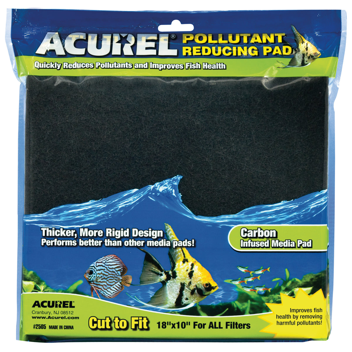 Acurel Cut To Fit Cabon Infused Media Pad for Pollutant Reduction 8 x 10 in