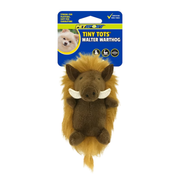 Petsport Tiny Tots Walter Warthog Plush Dog Toy 4 in