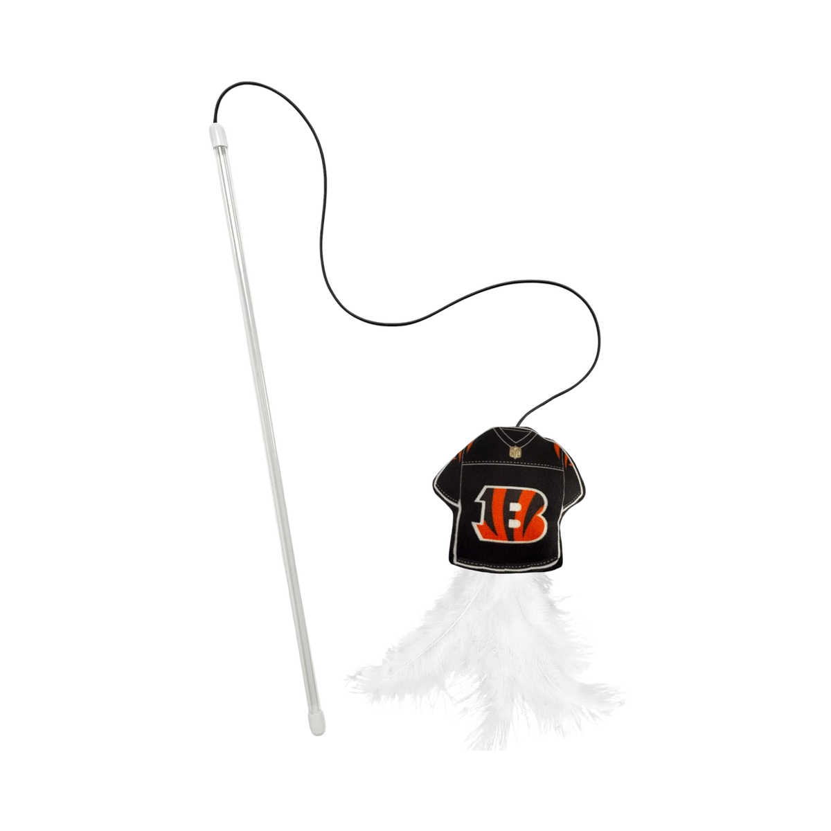 Pets First Cincinnati Bengals Jersey Teaser Wand with Catnip