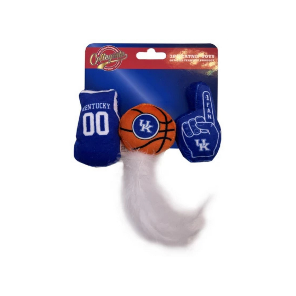 Pets First Kentucky Wildcats Catnip Toy Set 3 pk