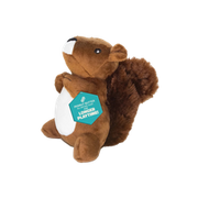 Playology Peanut Butter Scented Plush Squirrel Dog Toy Small Dog