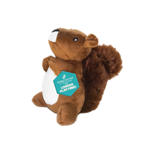 Playology Peanut Butter Scented Plush Squirrel Dog Toy Small Dog