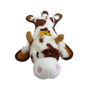 Lightning Dog Fuzzy Brown Cow Dog Toy