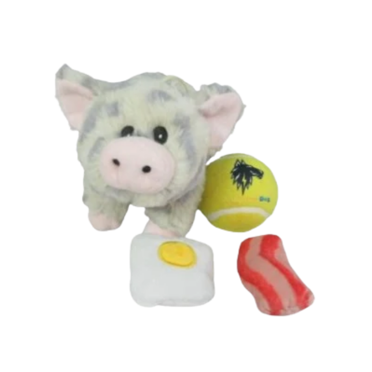 Lightning Dog Roundy Speckled Piggy Dog Toy