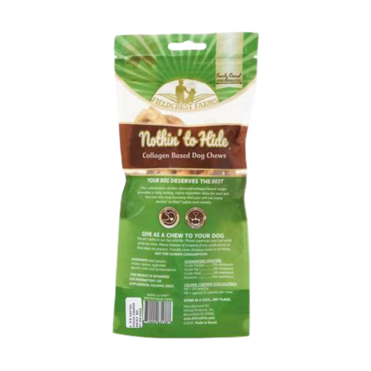 Spot Nothin to Hide Holiday Mini Candy Cane Collagen Based Dog Chew 6 pc