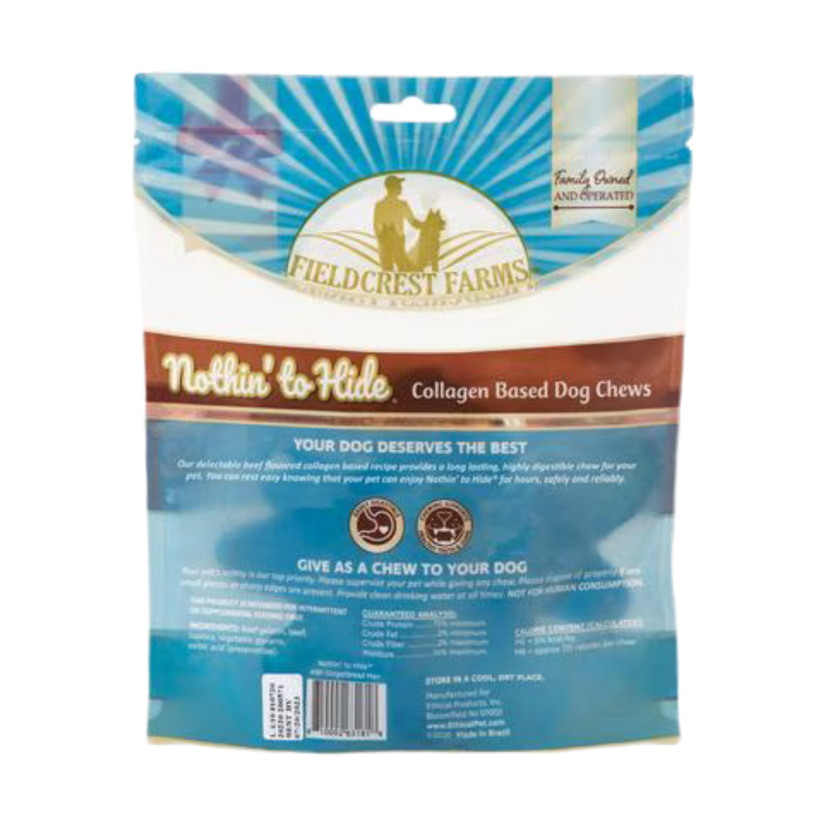 Spot Nothin to Hide Holiday Gingerbread Man Beef Flavored Dog Chew 4 pk