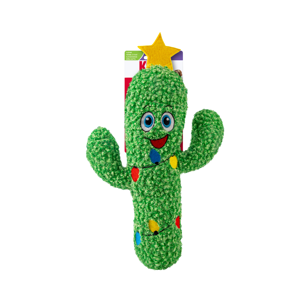 Kong Holiday Kickeroo Cactus Plush Catnip Cat Toy
