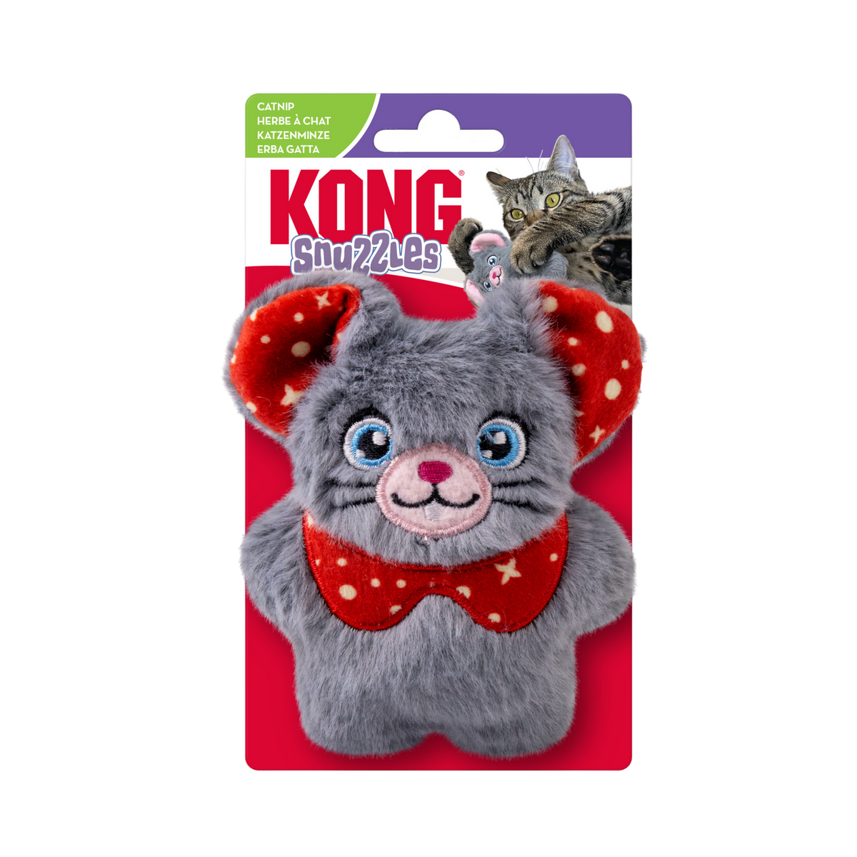 Kong Holiday Cat Snuzzles Mouse Cat Toy