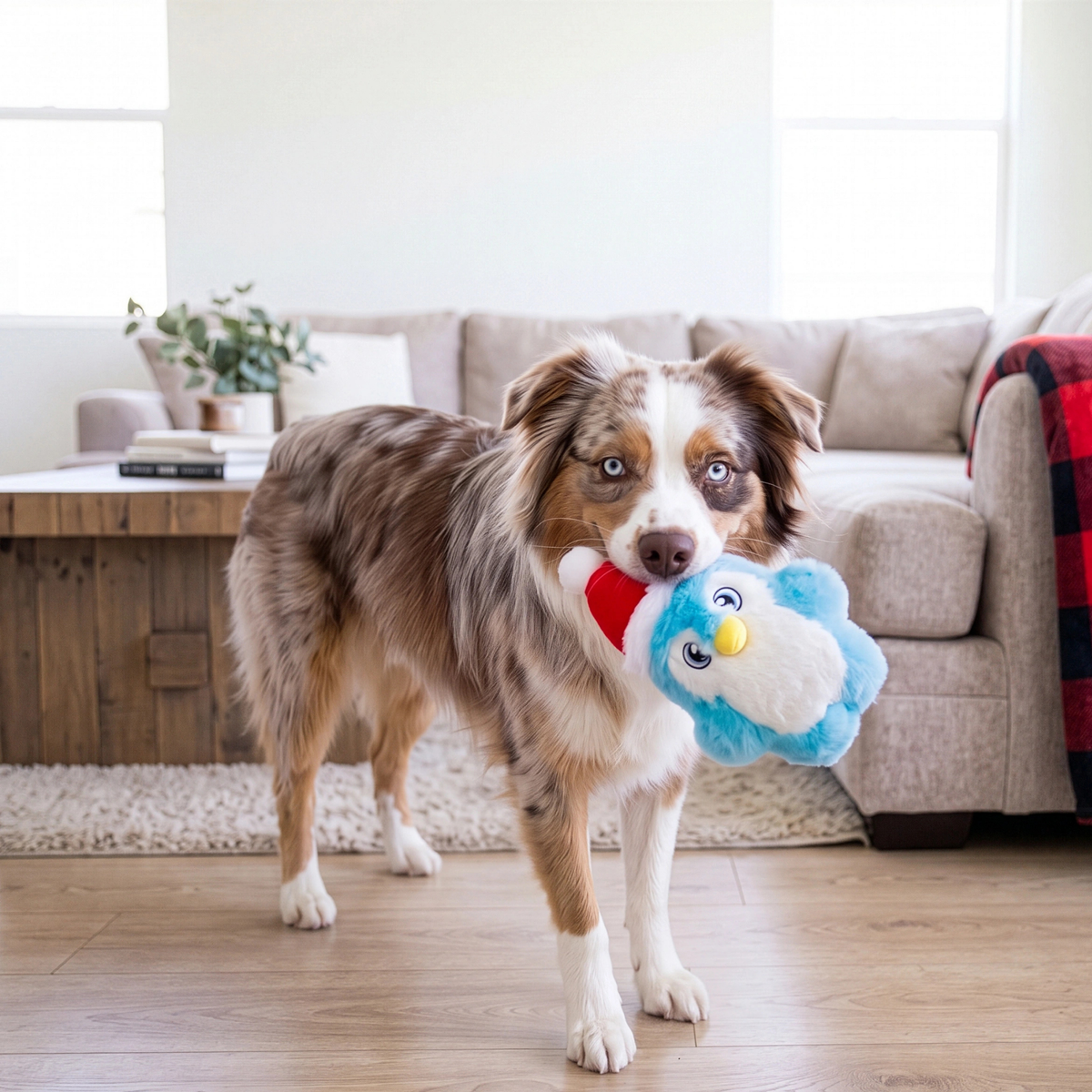 Kong Holiday Snuzzles Penguin Plush Dog Toy